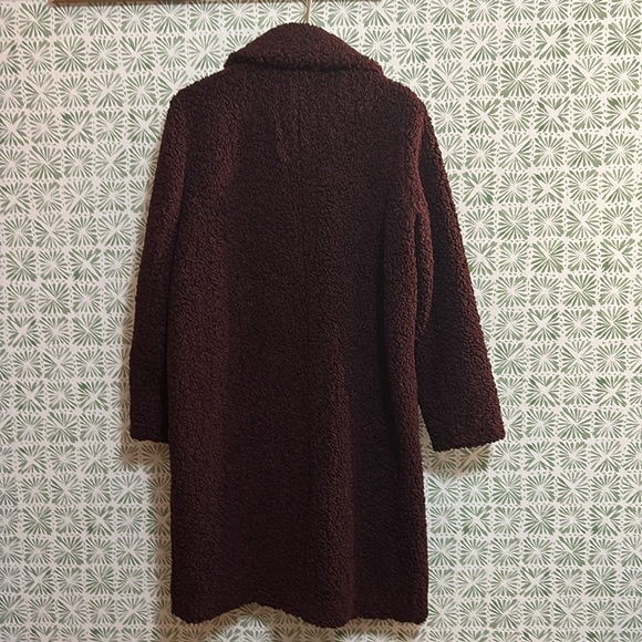 Ann Taylor Purple Mauve Teddy Coat Medium - Picture 6 of 6